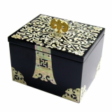 Business Card Box Inlaid with Mother of Pearl Arabesque